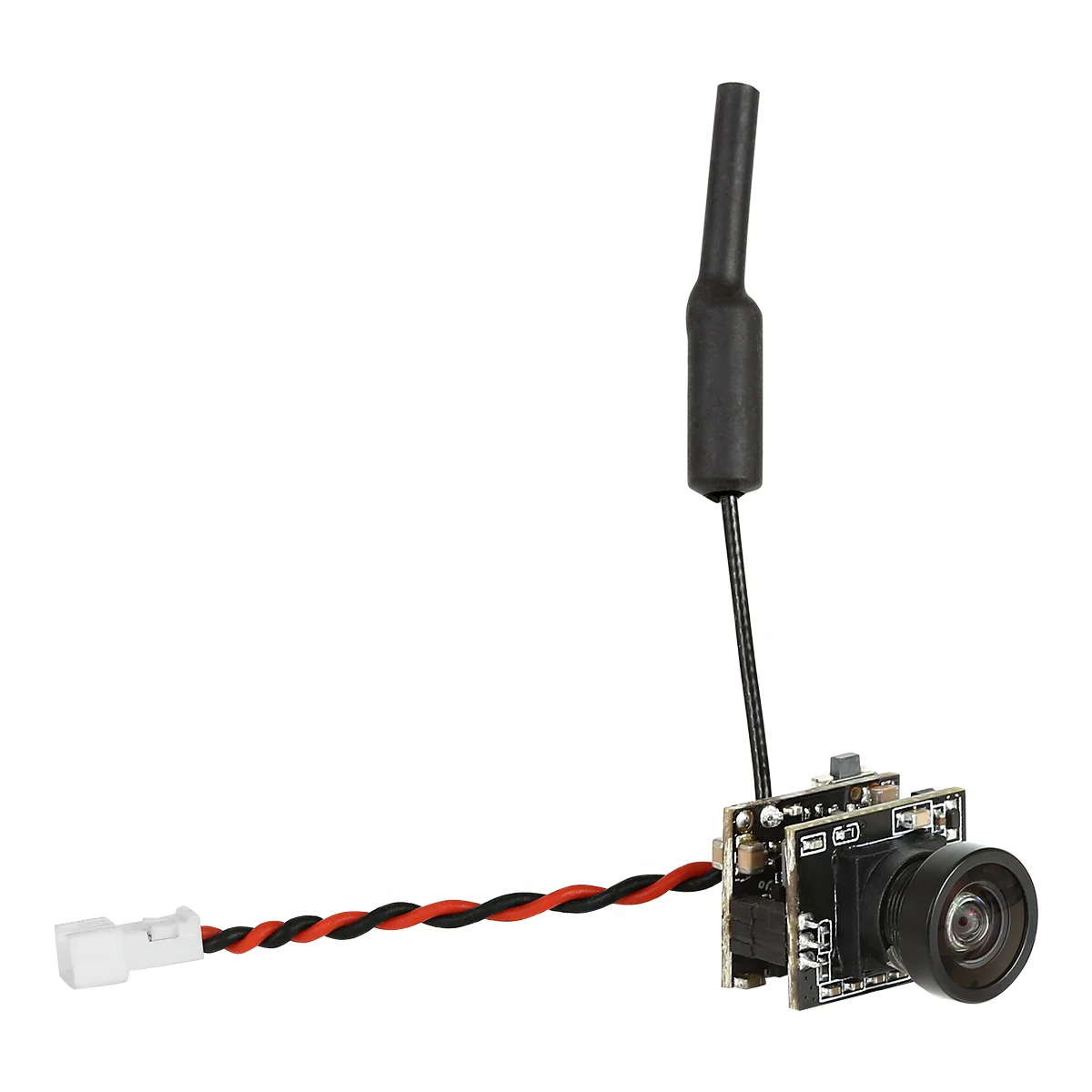 1200TVL RC Micro FPV Camera 5.8G 48CH 25MW 1/4 CMOS 115° Lens 3.3V-5.5V PAL/NTSC Switch Adjustable for RC FPV Racing Drone DIY