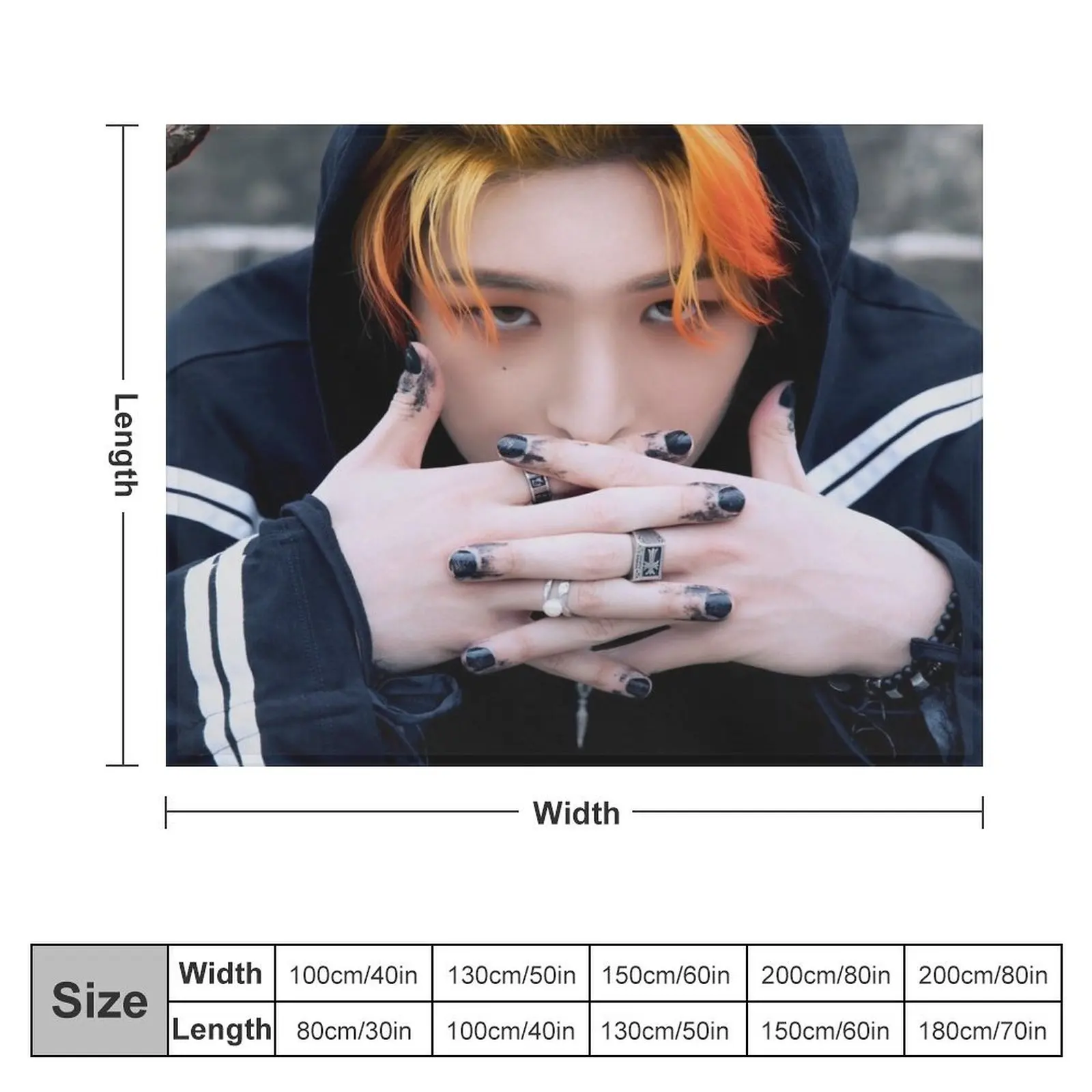 ATEEZ MINGI HALAZIA Throw Blanket Sofa for babies Plush Blankets