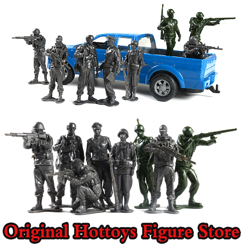 1/18 Schaal Mannelijke Soldaten Assembleren Militair Model Kinderen Speelgoed Simulatie Hanger Volledige Set 3.75-Inch Actie Figuur Pop Geschenken