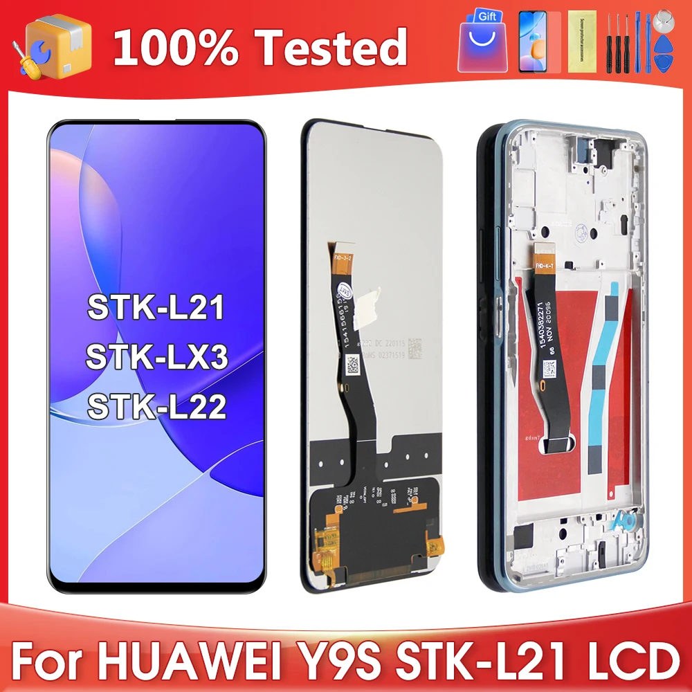 6.59\'\'For HUAWEI Y9S For P Smart Pro 2019 STK-L21 LX3 L22 LCD Display Touch Screen Digitizer Assembly Replacement