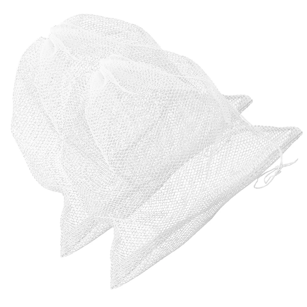 

2 Pcs Fish Tank Water Pump Filter Net Pond Accessories Barrier Pouch White Filtering Aquarium