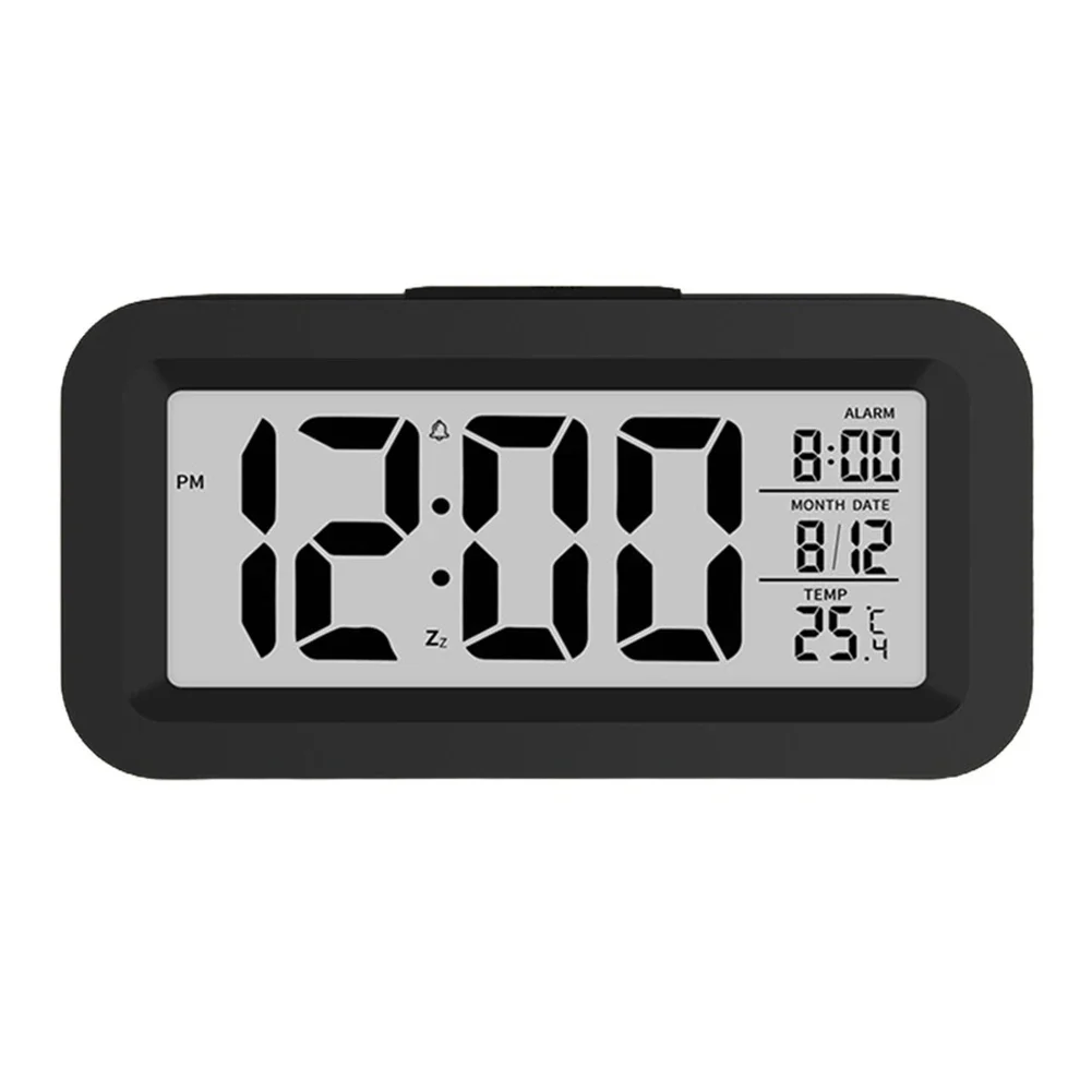 Electronics Digital Alarm Clock Temperature Electronic LED Clock Backlit Doze Silent Calendar Desktop Alarm Clocks Office Decor