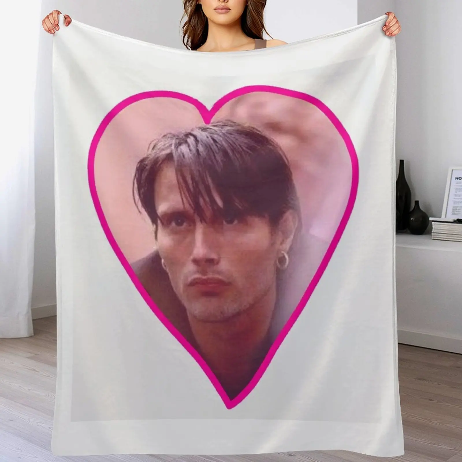 

Young Mads Mikkelsen Throw Blanket heavy to sleep for sofa Blankets