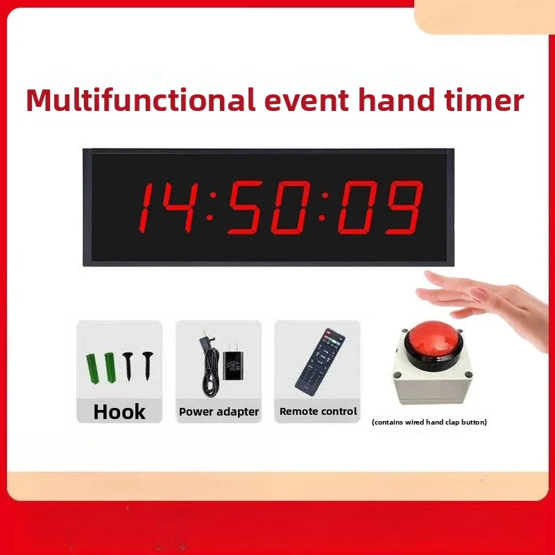 LED hand beat timer, rock climbing marathon timer, race-specific countdown electronic stopwatch