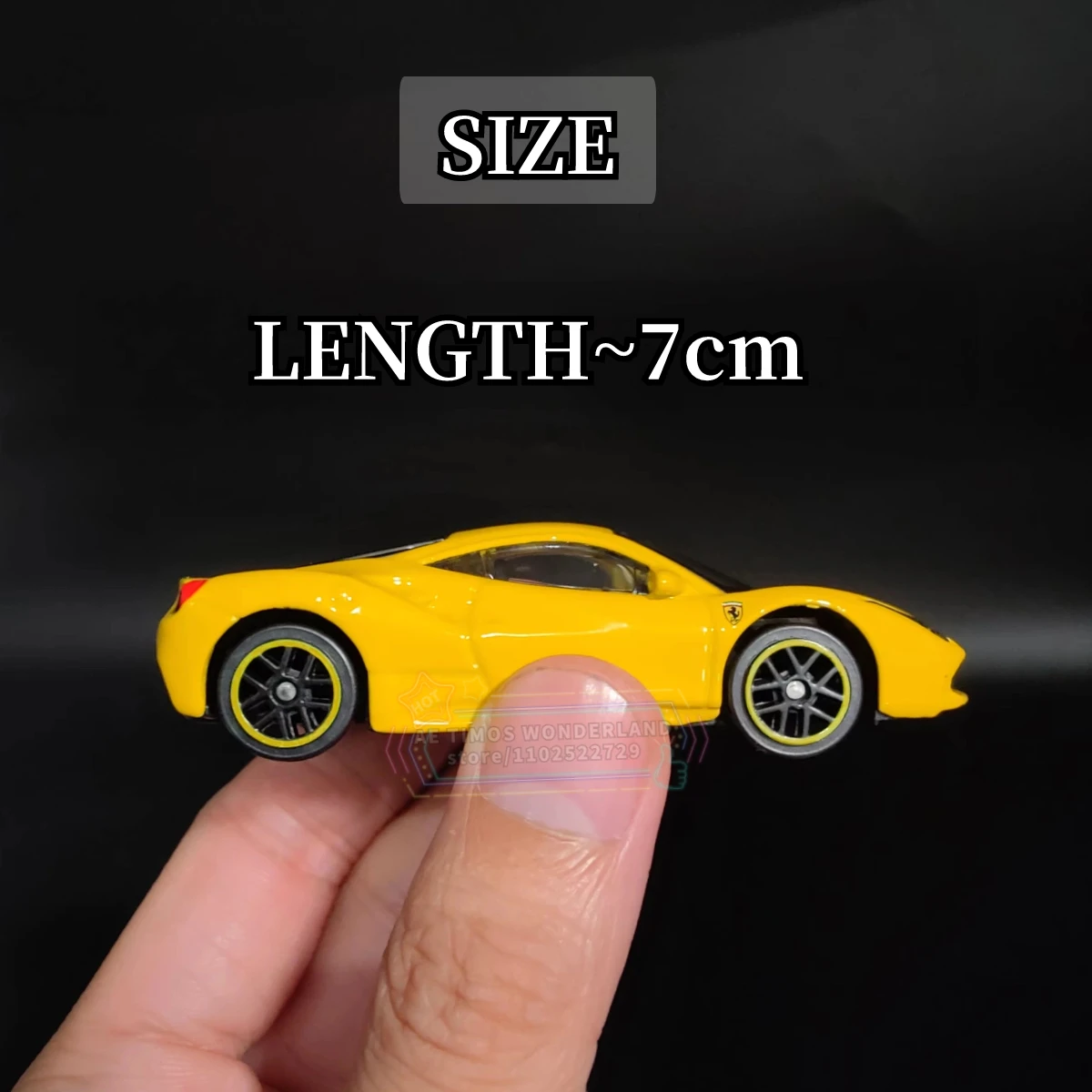 Bburago 1:64 ferrari 488 gtb gelbe Replik realistisches Automodell-ideales Geschenk für Kinder Erwachsene Auto Miniatur Sammlung Spielzeug