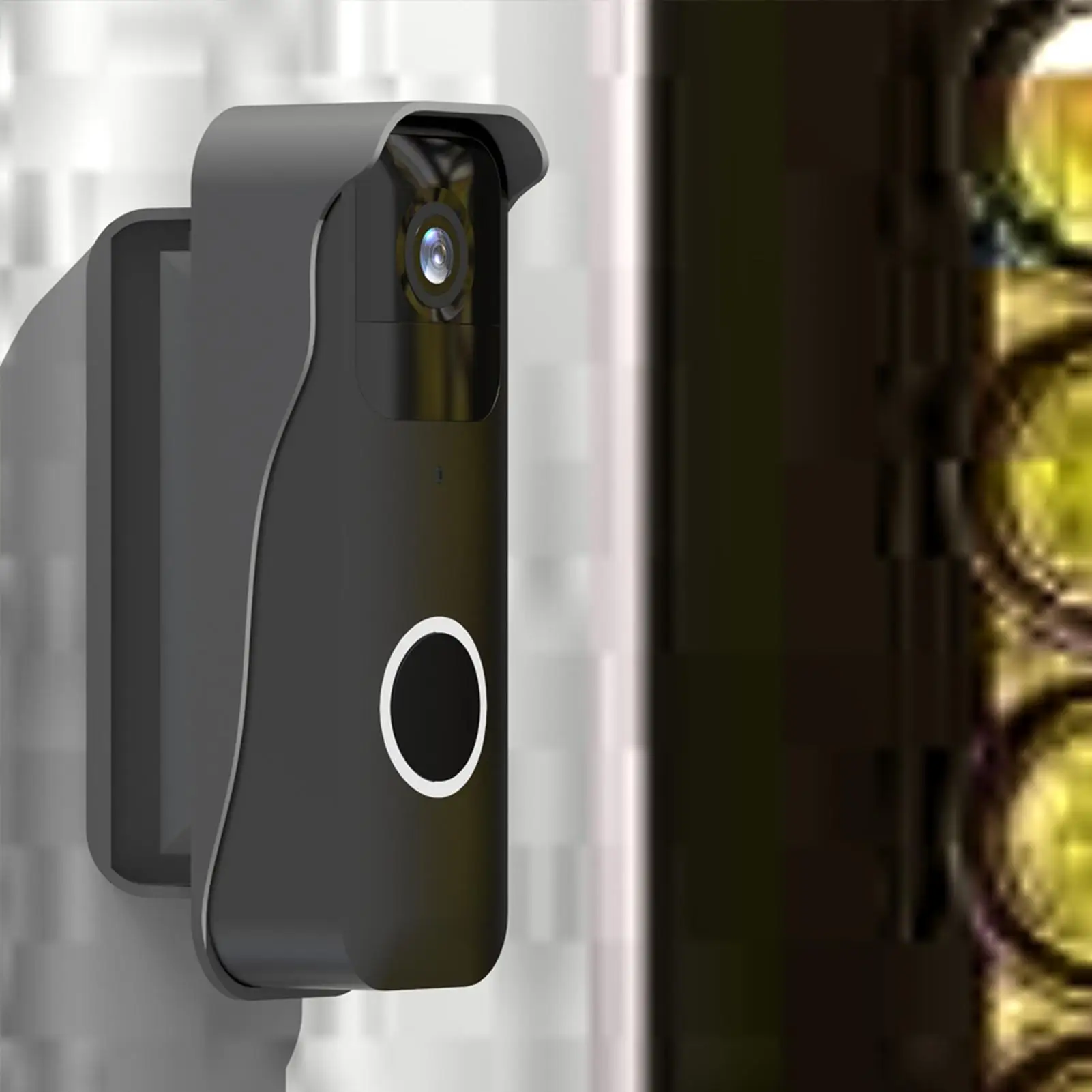 Doorbell กล้อง Mount ปรับมุมไร้สาย Video Doorbell Bracket ไม่มีเจาะกลางแจ้งวงเล็บกล้องสําหรับ Home Security
