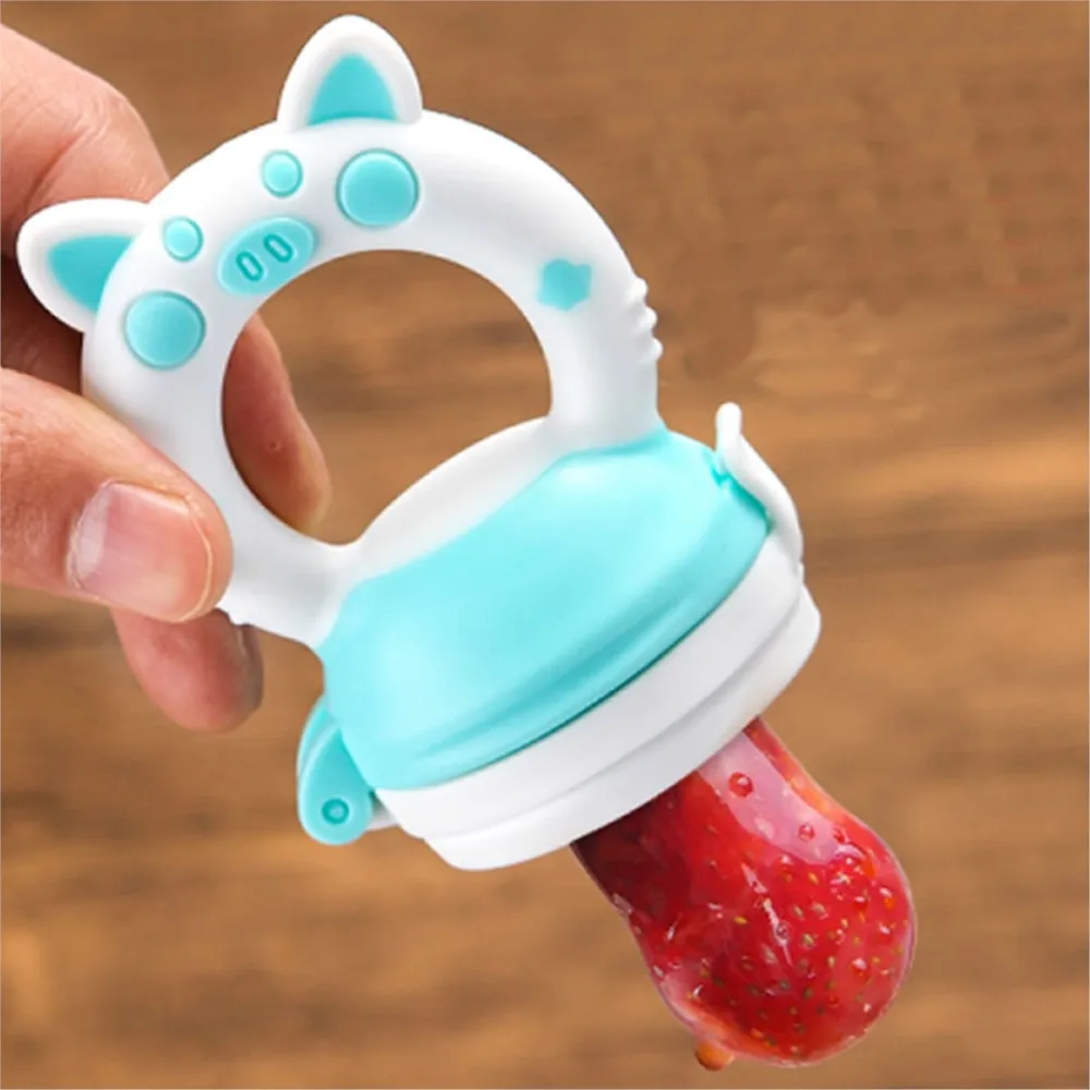 

Baby Pacifier Feeder Cartoon Animal Infant Nipple Holder Newborn Pacifier Silicona Chupetero Nipple Bit Feeding