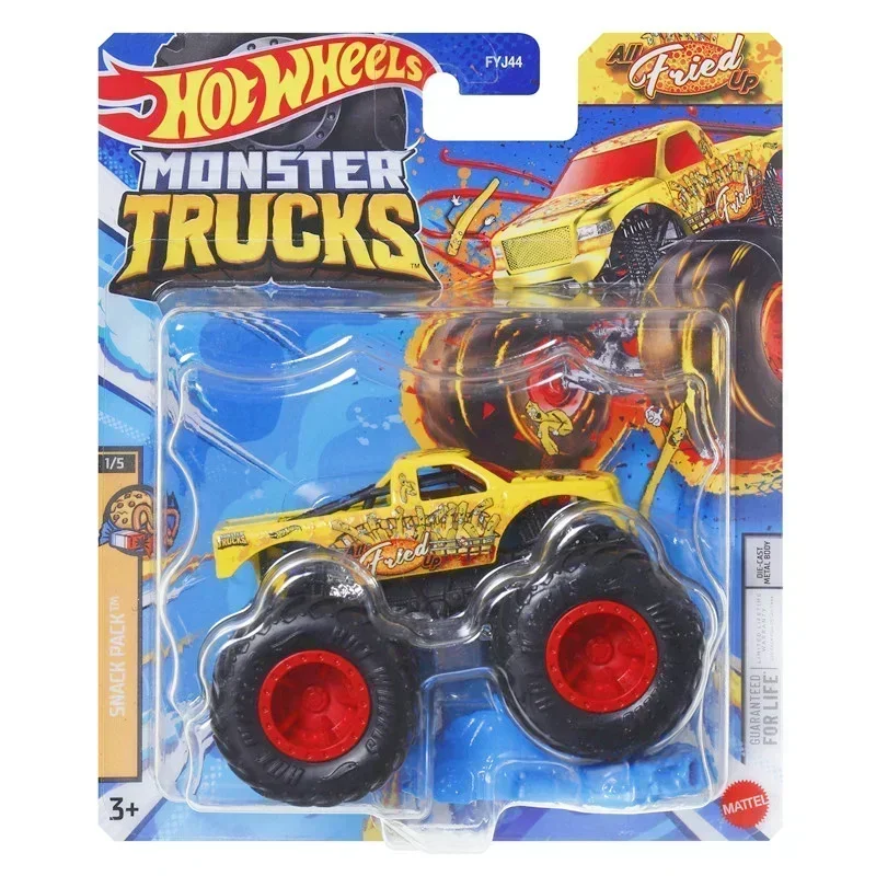 Original Mattel Hot Wheels Monster Truck Car New for 2024 Jurassic World Tyrannosaurus Vehicle Toys for Boys Collection Kid Gift