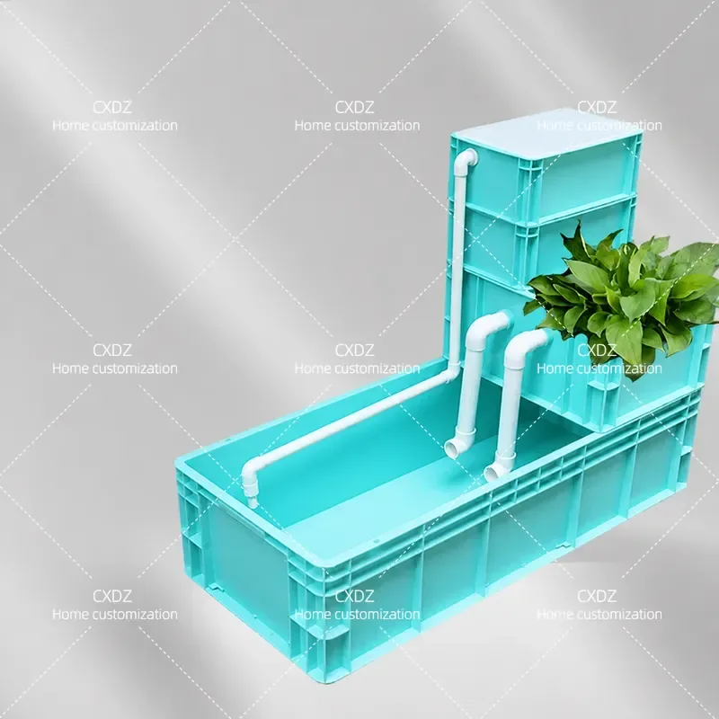 Turnover Box Filter Ecological Tank Swamp Water Purification Fish Turtle Mixed Breeding Drip Filter DIY Aquarium System