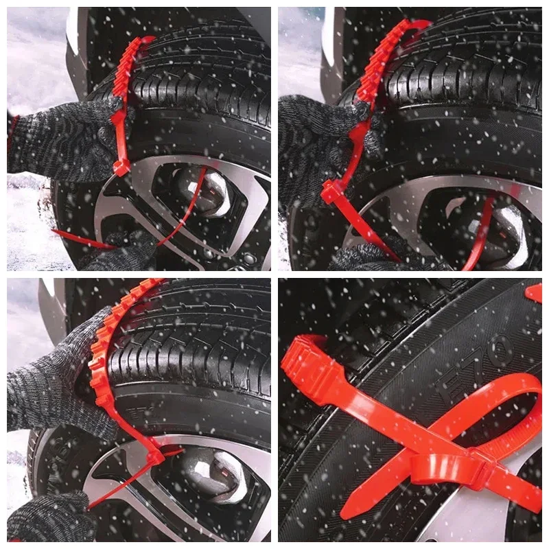 Winter Car Wheel Snow Chains Universal Auto Outdoor Snow Tire Tyre Anti Skid Chain Emergency Antiskid Car Accessories 5/20/40Pcs