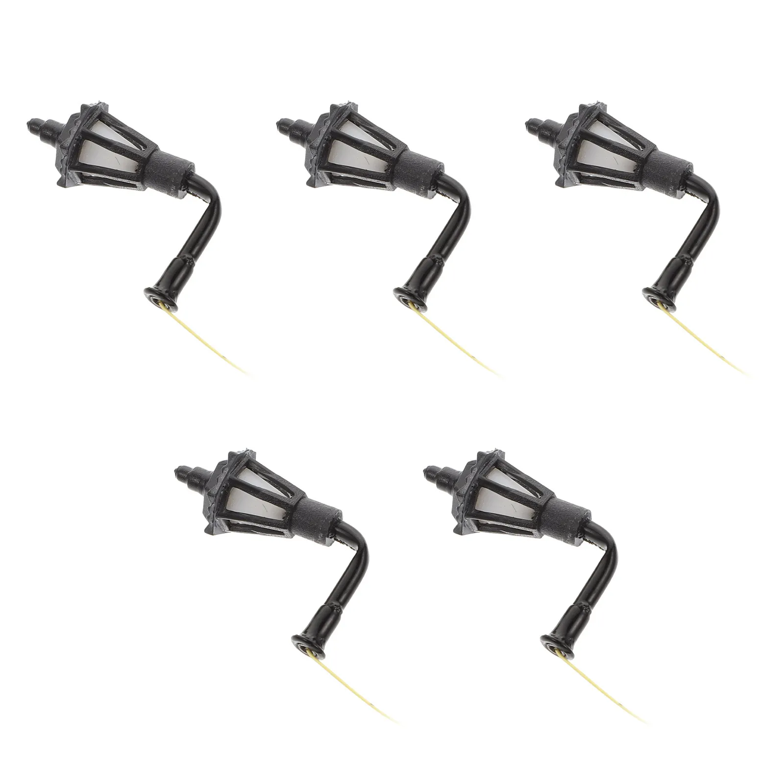 

5Pcs Miniature Scene Light Set Sturdy Outdoor Indoor Decorative Wall Lamp for Sand Table Office Windowsill Garden Lamp Ornament