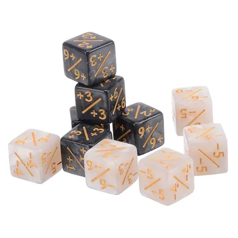 Magic Dice, Plus And Minus Sign Dice, 16Mm Marked Dice, Dice Counter, Card Game Accessories, Tabletop Game Accessories