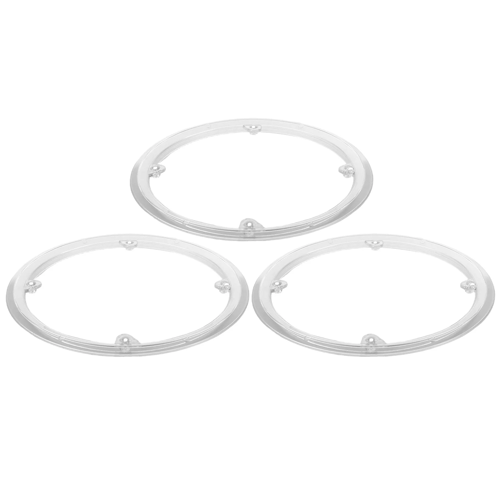 

3Pcs Cycle Chain Cover 44-48t 5 Holes Durable Crankset Protector Antidrop Design Aerodynamic Sprocket Guard Sprocket Chain Cover