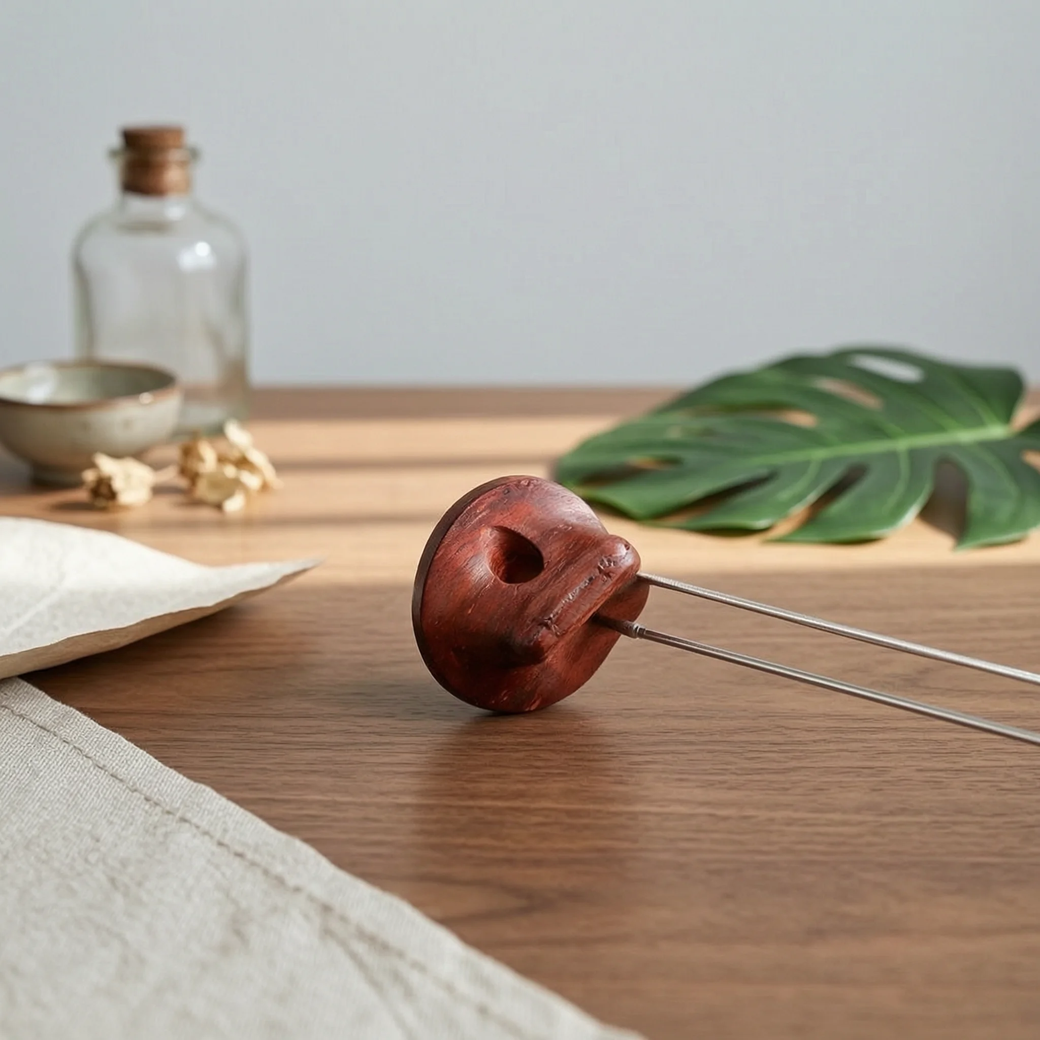 Erhu Bridge Hardwood Handmade Erhu Bridge String Instrument Parts Resonant Tonewood Improves Sound Quality