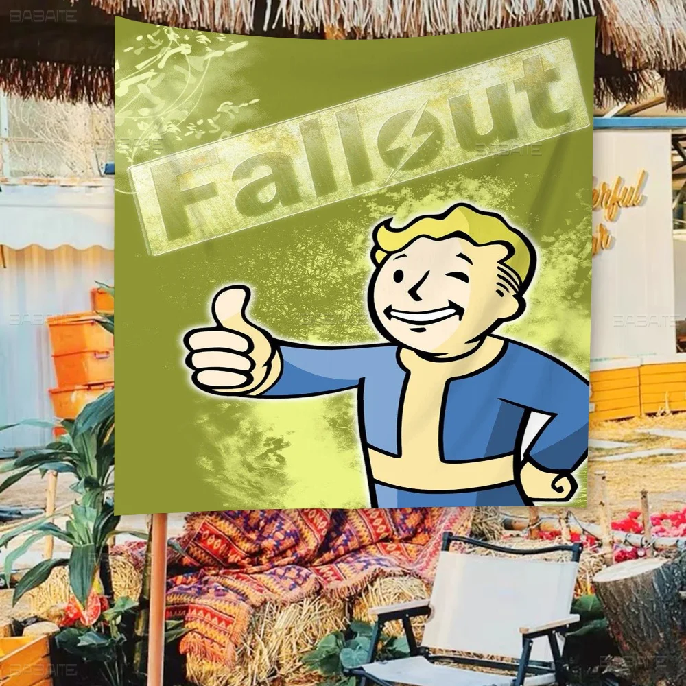 Fallout 3 4 GameDIY Flag For Family Group Photo Living Room Home Dorm Decor Wall Art Decor Banner