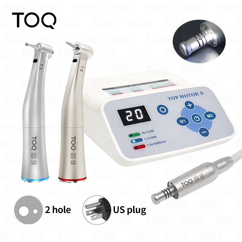 Dental Bürstenlosen Led Micro Motor Elektrische Maschine Set Interne Wasser Spray E-typ Contra Winkel Handstück Klinische Ausrüstung