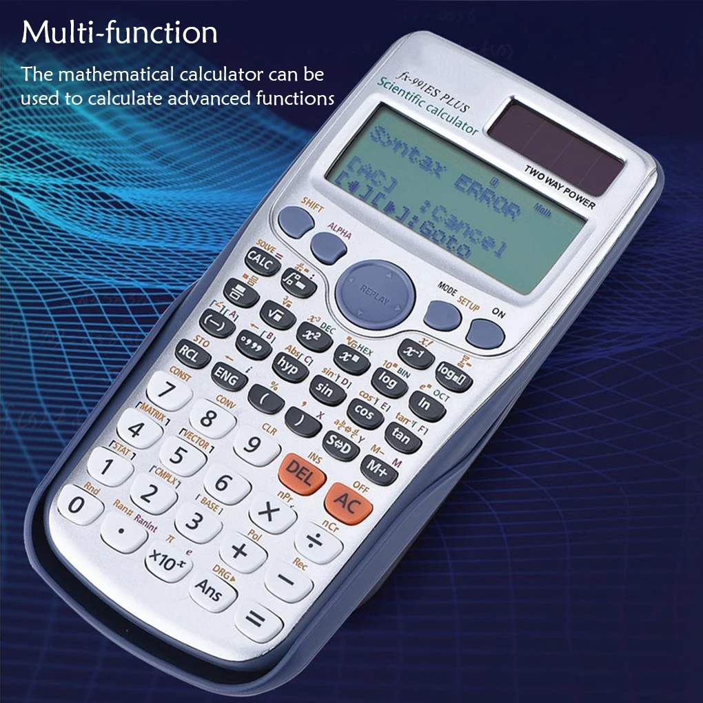 FX-991ES-PLUS Calculator 417 Functions High School Office Two Ways 82MS Scientific Calculator School Students Digital 12 Digits