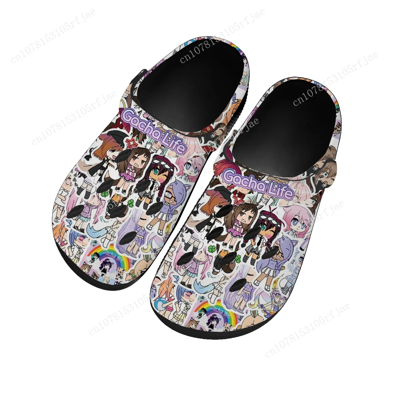 

Gacha Life Home Clogs Cartoon Game Mens Womens Youth Boys Girls Sandals Shoes Garden Bespoke Custom Shoes Beach Hole Slippers