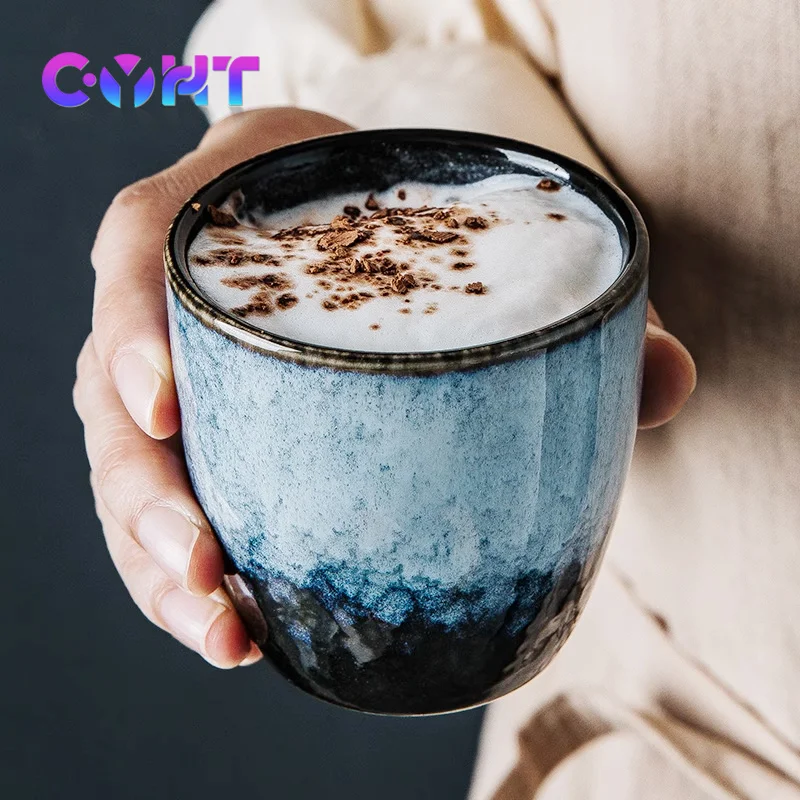 Japanese-style Coffee Mug 150ml Ceramics Breakfast Milk Cup Household Restaurant Tea Cup Retro Manual Latte Cafe Drinkware