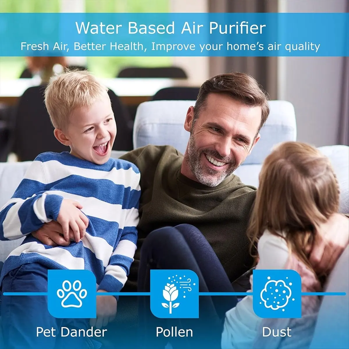 (A14E) Air Purifier,Water Filter Air Purifier for Home and Office, Essential Oil Diffuser,Small Air Purifier EU PLUG Green