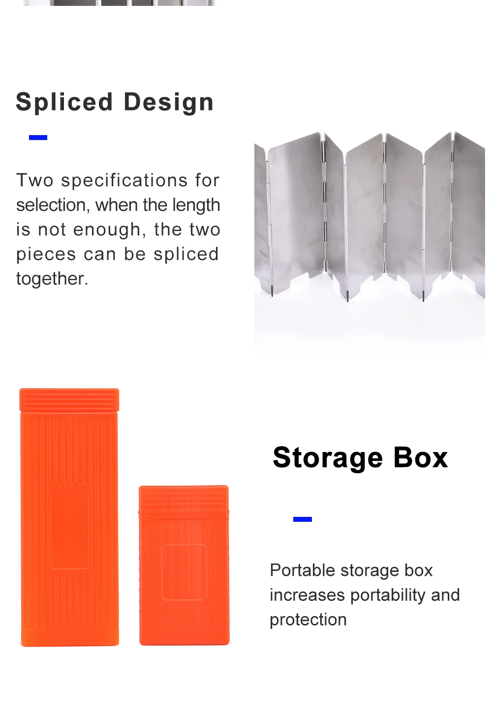 Widesea Tragbarer Camping-Windschutz aus Aluminiumlegierung, Edelstahl, 9 Stück, winddichter Herdschirm mit Aufbewahrungsbox für Outdoor-Coo – Detail 5