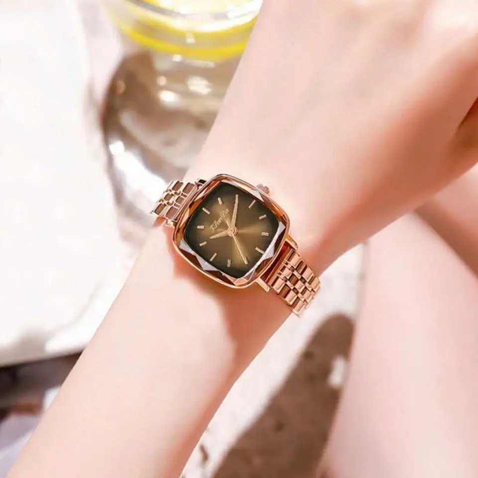 

New Luxury Steel Strap Petite Elegant Women'S Watch, Small Square Fashion Women'S Wristwatch, Exquisite Women'S Wristwatch.