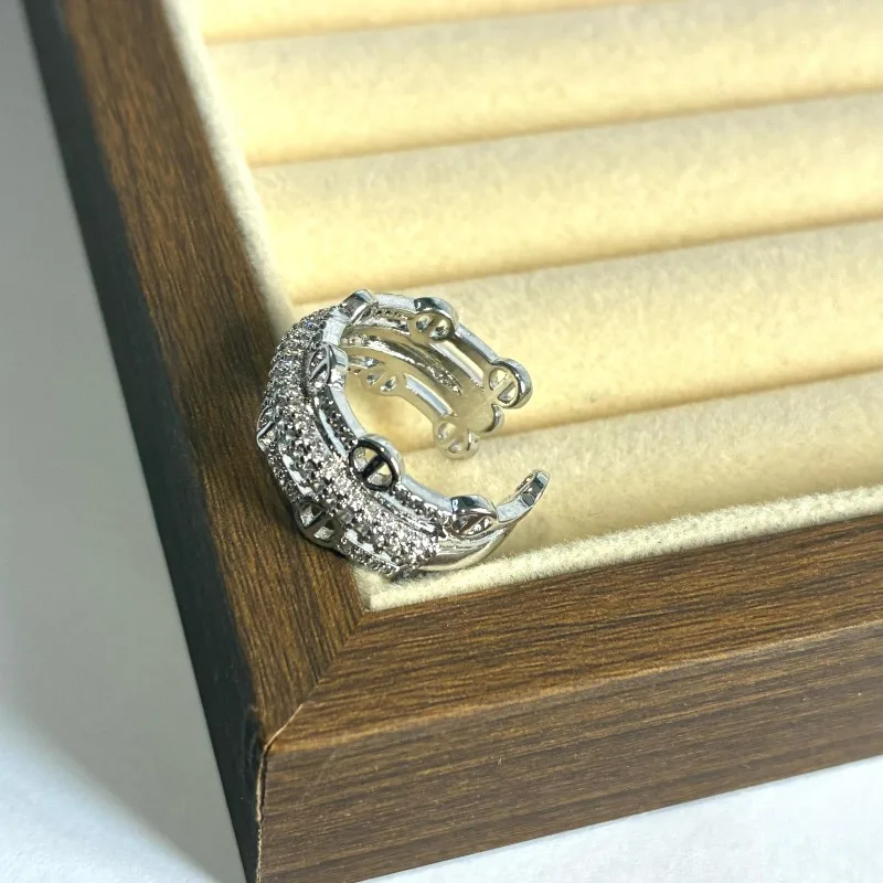 Nuevo Anillo Abierto Ajustable Tipo Nariz de Cerdo, Joyería Versátil y de Nicho para Hombres y Mujeres