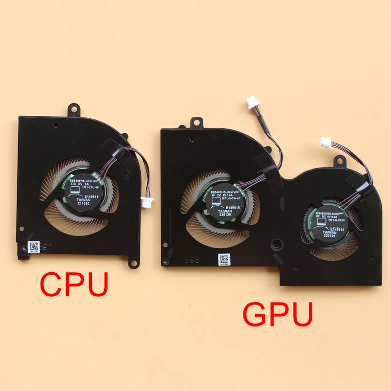 New Laptop CPU GPU Cooling Fan Cooler BS5405HS-U4W BS4505HS-U5C for MSI Creator Z16 MS-1571 1571 MS-1572 1572-CPU-4P