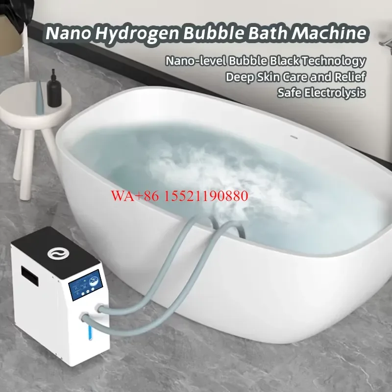 WMWMNU Factory Direct Hydrogen Bubble Bath Machine for SPE PEM Tech 7.5L/min Flow H2 Water Spa Generator Wholesale Bath