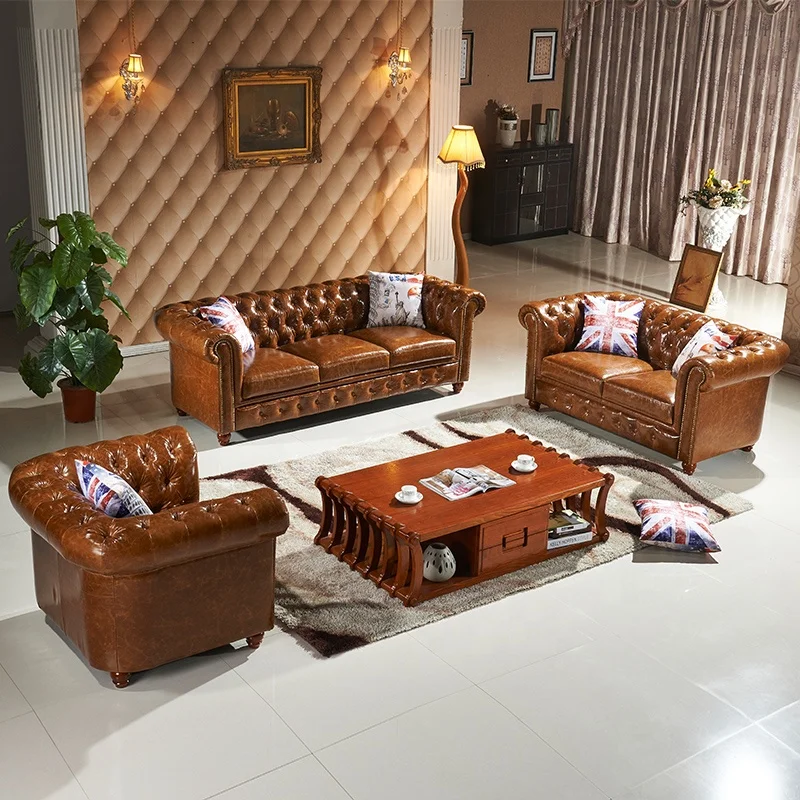 

Sofa set furniture leather living room sofa