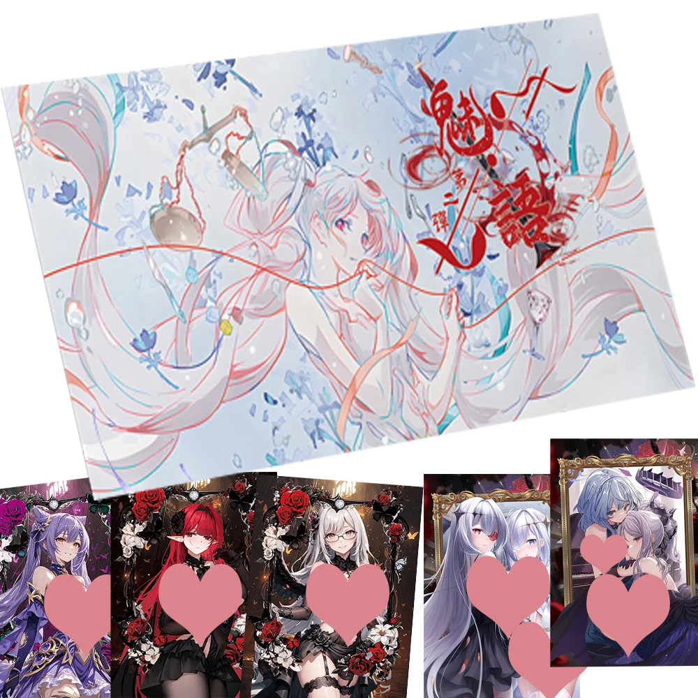 

Enchanting Language Collection Cards Anime Attractive Girl Party Rare Limited Edition Theme Exquisite Dress Cards Festival Gifts