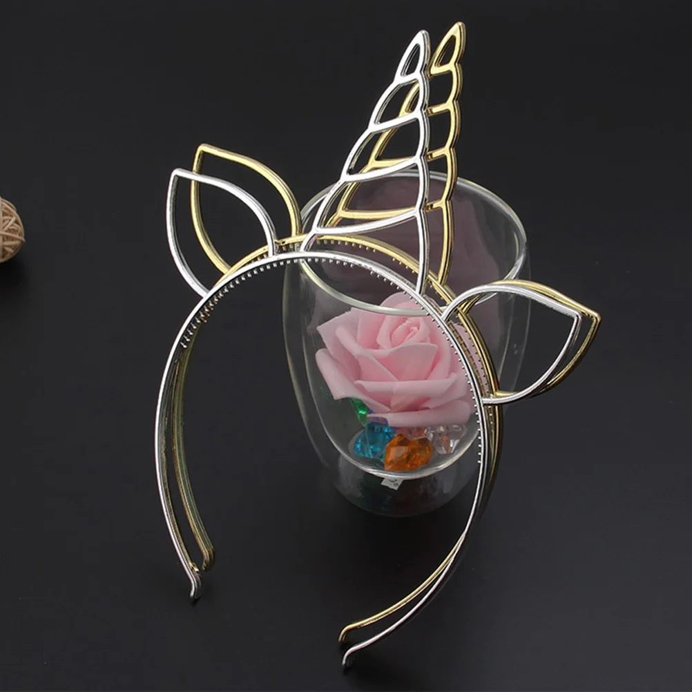 

7Pcs Unicorn Headbands Comfortable Lightweight Hair Hoops for Easter Christmas Party Hair Bands Mixed Color