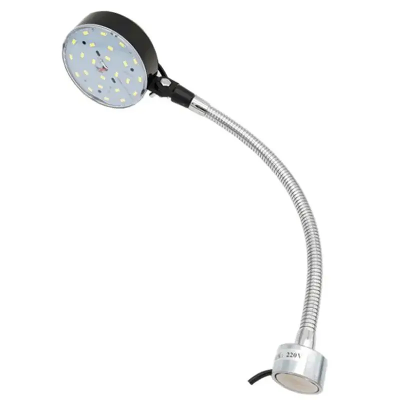 Luz de máquina de coser de 440mm de largo, luz LED magnética de 220V con 24 LED de 10 vatios, luz de trabajo de brazo de cuello de cisne Flexible para banco de trabajo