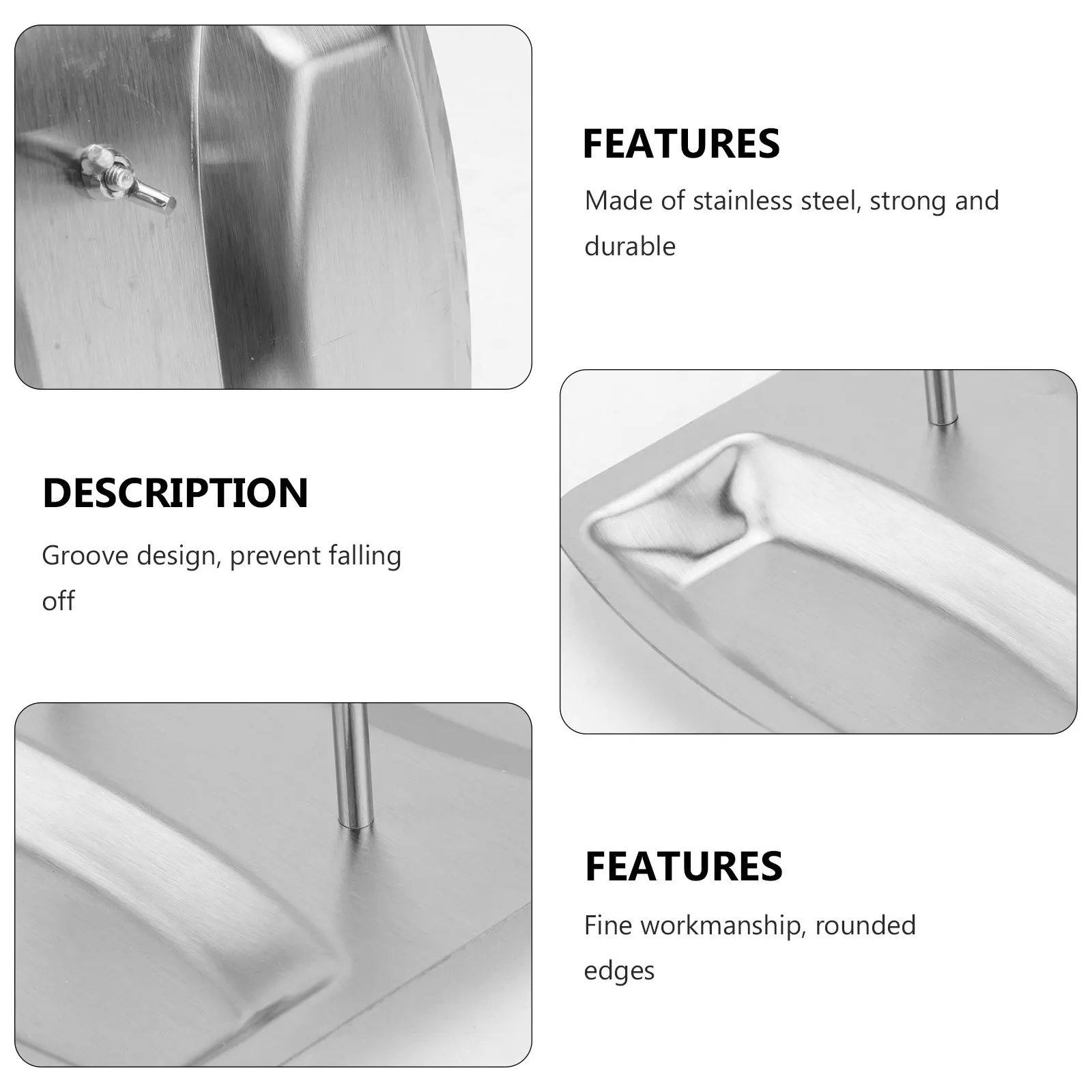 

1Pcs Stainless Steel Pot Cover Rack Creative Kitchen Storage Holder Spoon Ladle Stand Utensil Rack Storage Shelf