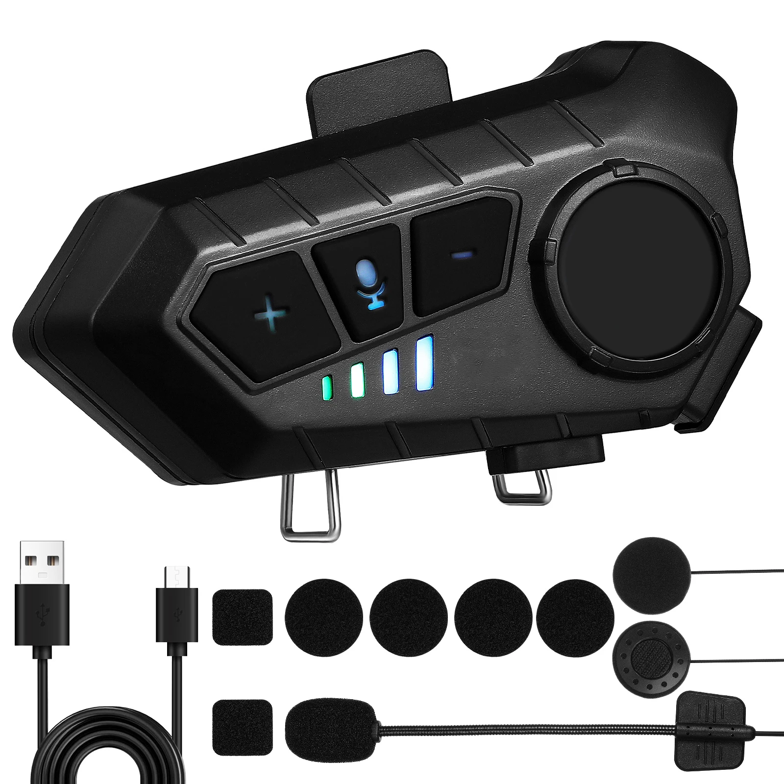 

Motorcycle Headset Wireless Earphones Communication Waterproof Outdoor Use Long Endurance Stable Connection