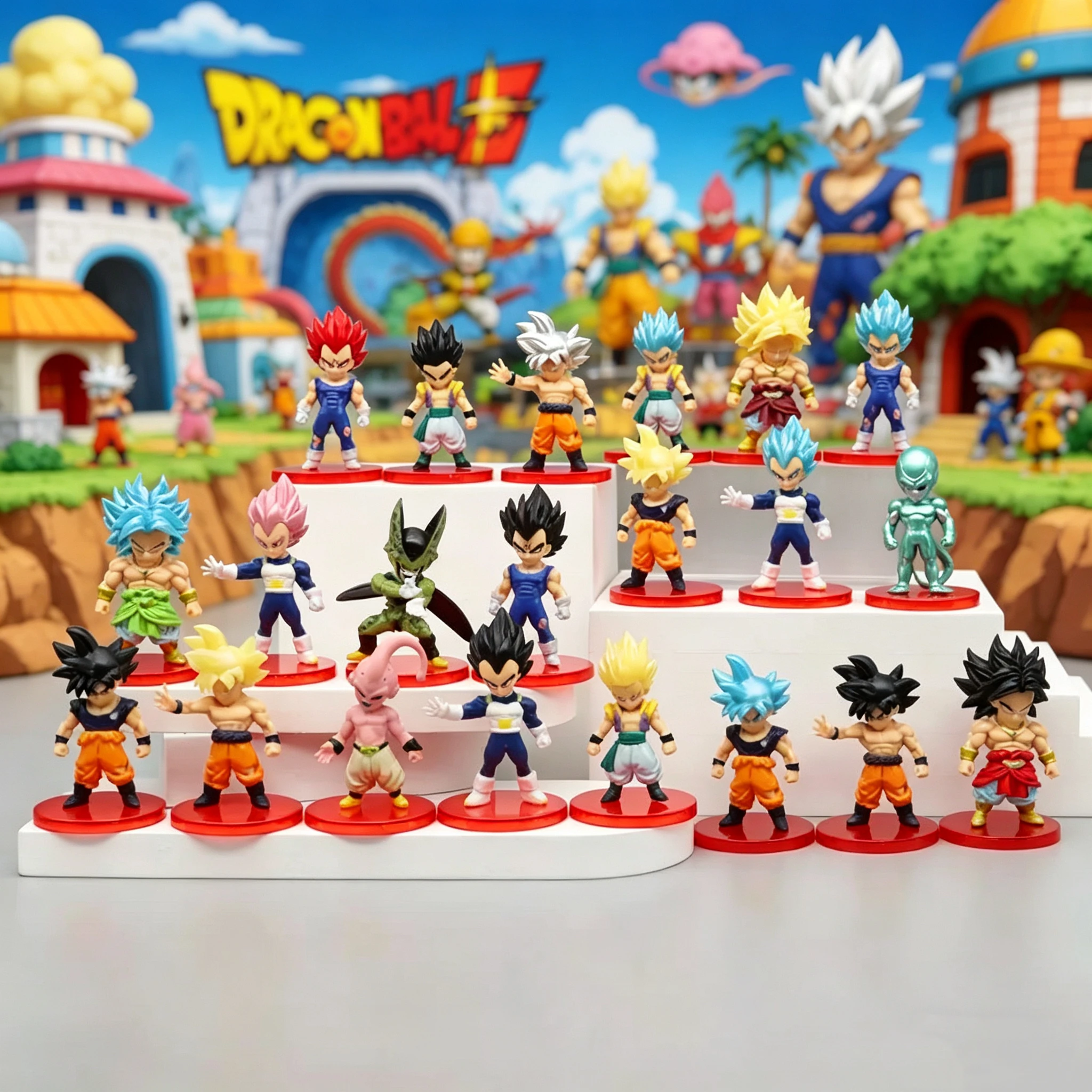 13/21/Set Dragon Ball Mini-Figuren Spielzeug Super Saiyan Goku Vegeta Anime Actionfiguren Sammlungen DBZ Modell-Puppen Geburtstagsgeschenke