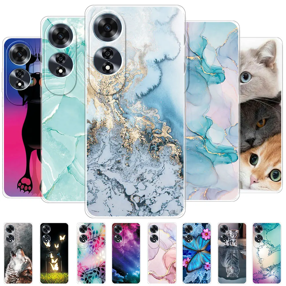 For OPPO A60 4G Case Clear Soft Silicone Phone Case For OPPOA60 CPH2631 6.67 inch Clear Protect Back Cover Coque OPPO A60 Fundas