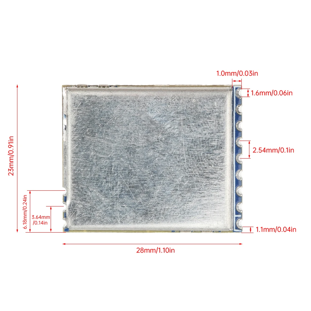 Módulo receptor RX5808 Módulo de recepção de áudio e vídeo de controle SPI para sistemas FPV RC DIY Kit eletrônico 5645-5945MHZ