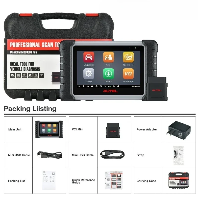 MK808BT pro ماسح ضوئي للسيارة كاشف ترميز المفاتيح الماسح الضوئي التلقائي Obd2 مع بلوتوث لأداة تشخيص المركبات التي تعمل بنظام Android وiOS