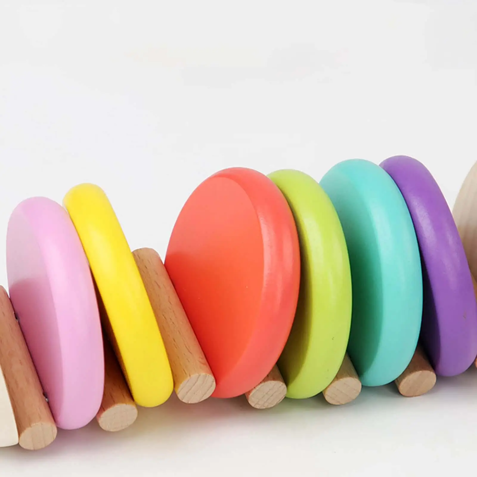 Musical Castanets Wooden Toy for Baby Hand Eye Coordination Music Enlightenment Early Learning Montessori Rhythm Clappers Gift