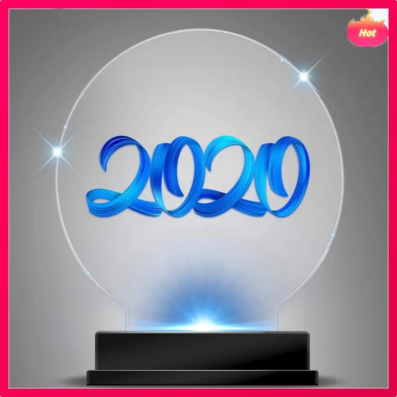 12Pcs Clear Acrylic Sheet Round Panel Thick (4Mm) Plastic Acrylic Board For LED Light Base,Sign,DIY Display Projects