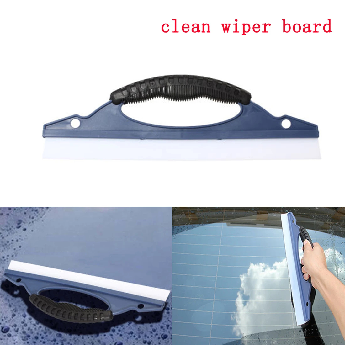 1pcs Water Wiper Silica Gel Wiper Car Wiper Board Silicone Cars Window Wash Clean Cleaner Wiper Squeegee Drying Car Cleanning