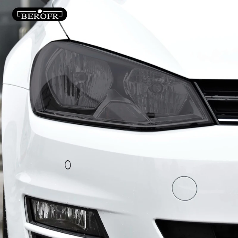 سيارة العلوي تينت الأسود طبقة رقيقة واقية الضوء الخلفي شفافة ملصق من البولي يوريثان ل Volkswagen VW Golf 7 8 MK7 2014-2022 اكسسوارات #5