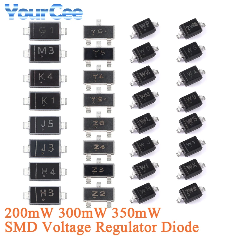 100Pcs MMSZ52 MMSZ5…