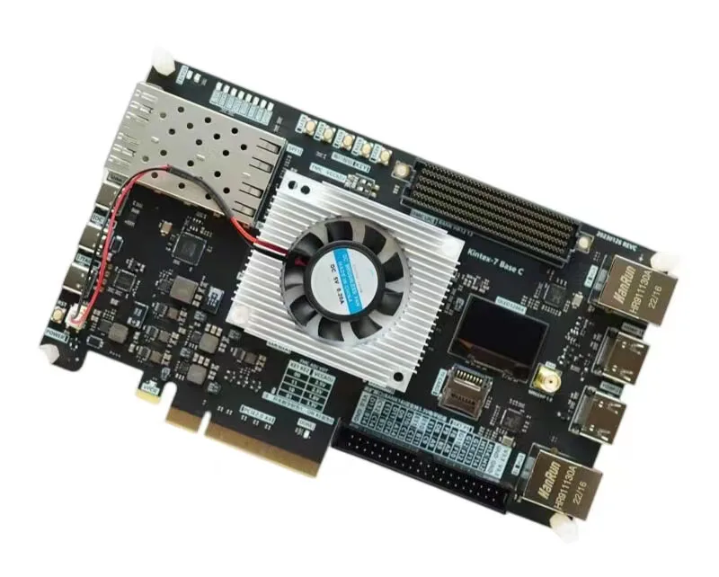 FPGA Xilinx Kintex-7 XC7K325T PCIE Development Board with Dual Gigabit Ethernet Ports Dual 10-Gigabit SFP Optical FMC LPC