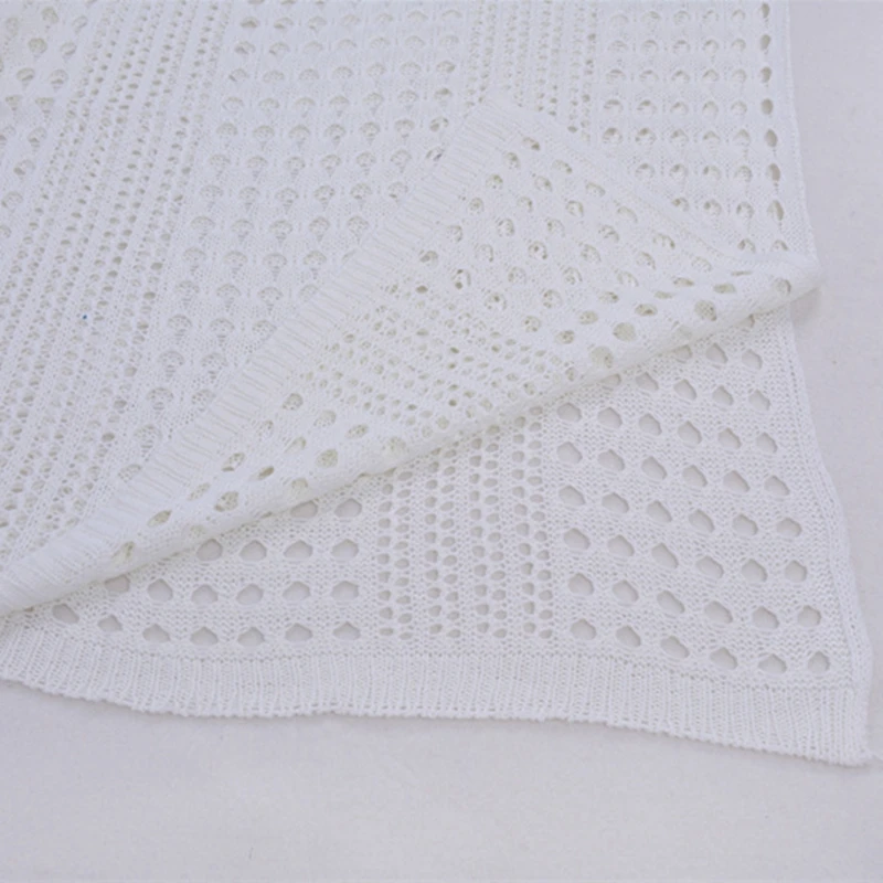 Women's Sexy Sleeveless High Slit Long Knit Dress Beach Crochet Bikini Cover-Up Summer Hollow out Swimsuit Robe