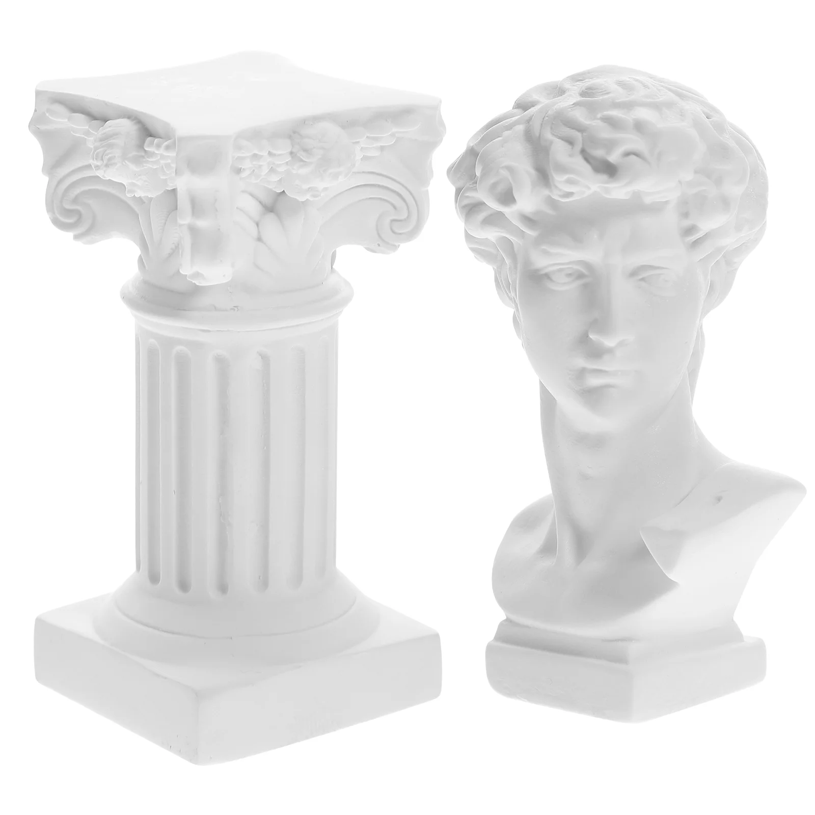 Statue Ornaments David Resin Greek Sculpture Retro Figurine Figurines Craft Roman Column Memorial Gifts