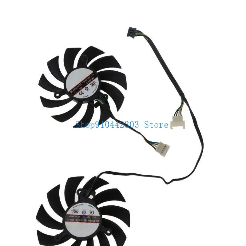 Graphics Card Cooler Fan for MSI 6930 7850 GTX 550 750 770 Ti 7870 GPU Server Cooling Fan 75mm 4Pin Video Card Cooling