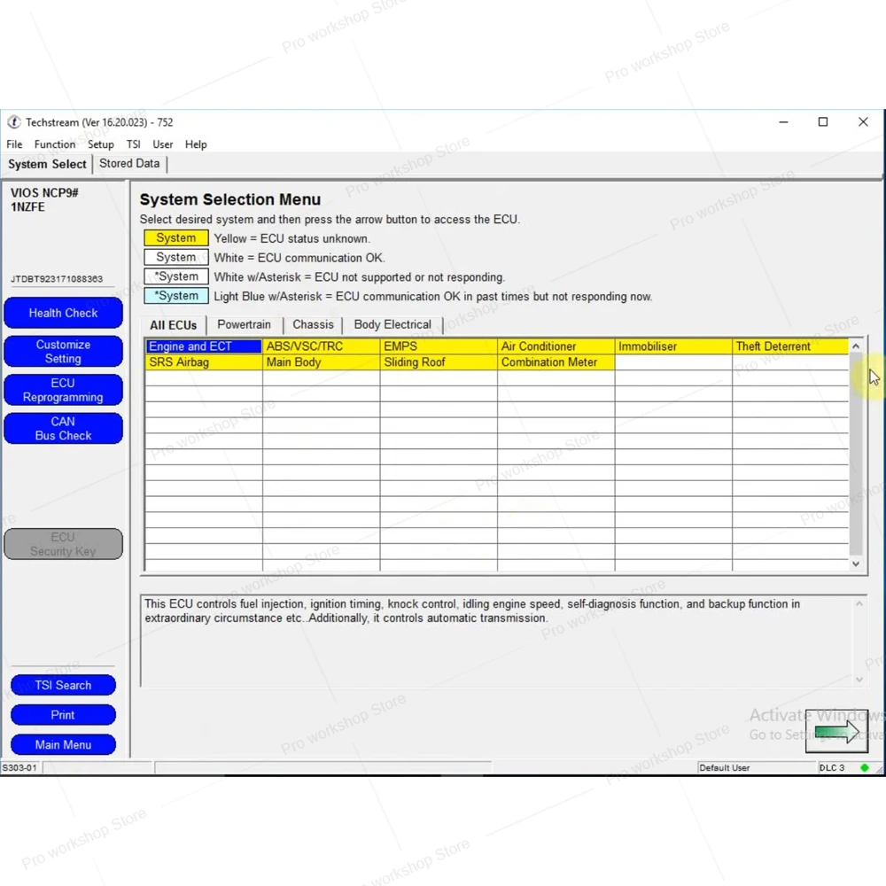 For Toyota Techstream V16.30.013 scanning software New ECM ECU mini vci reprogrammed diagnose programming reprogramming coding