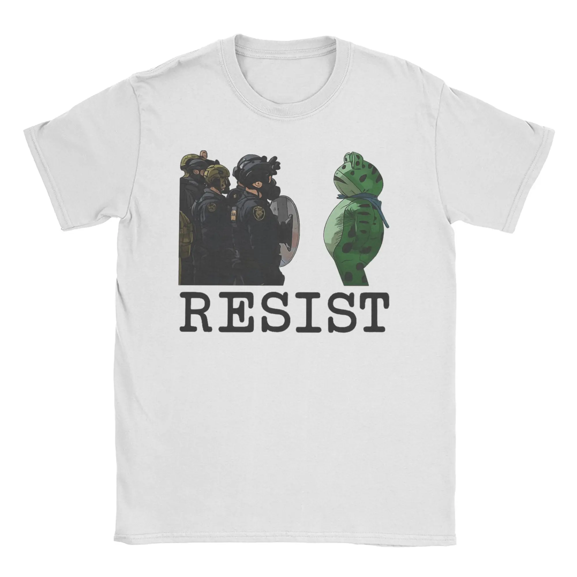 

Portland Frog Resist T Shirt for Men Cotton Casual T-Shirt Crew Neck Tee Shirt Short Sleeve Tops Plus Size